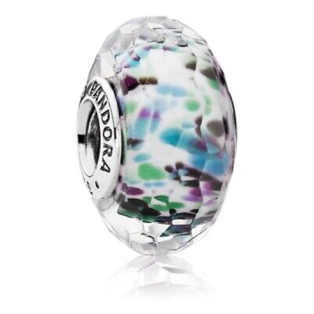 Genuine Retired PANDORA Tropical Sea Glass Merano Bead; 791610